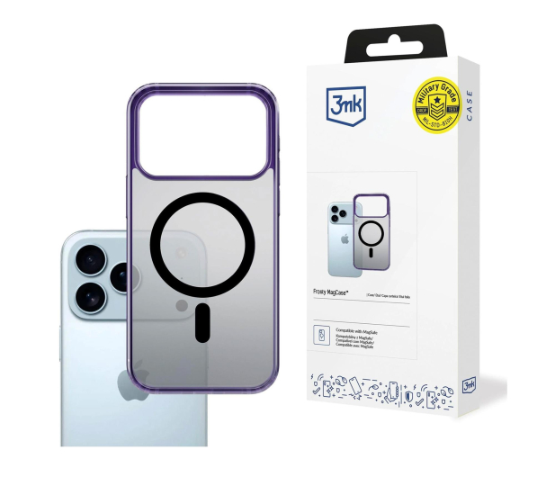 3mk Frosty MagCase Purple do iPhone 18 Pro / 17 Pro - 1360706 - zdjęcie